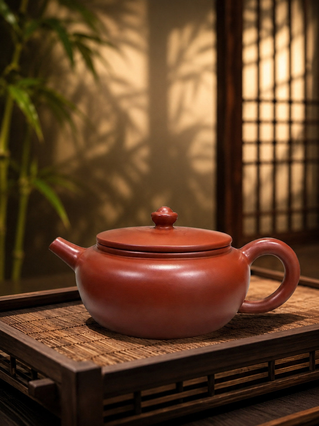 Handmade Da Bin Shi Yi Yixing Zisha Teapot – Dahongpao Clay, 180ml