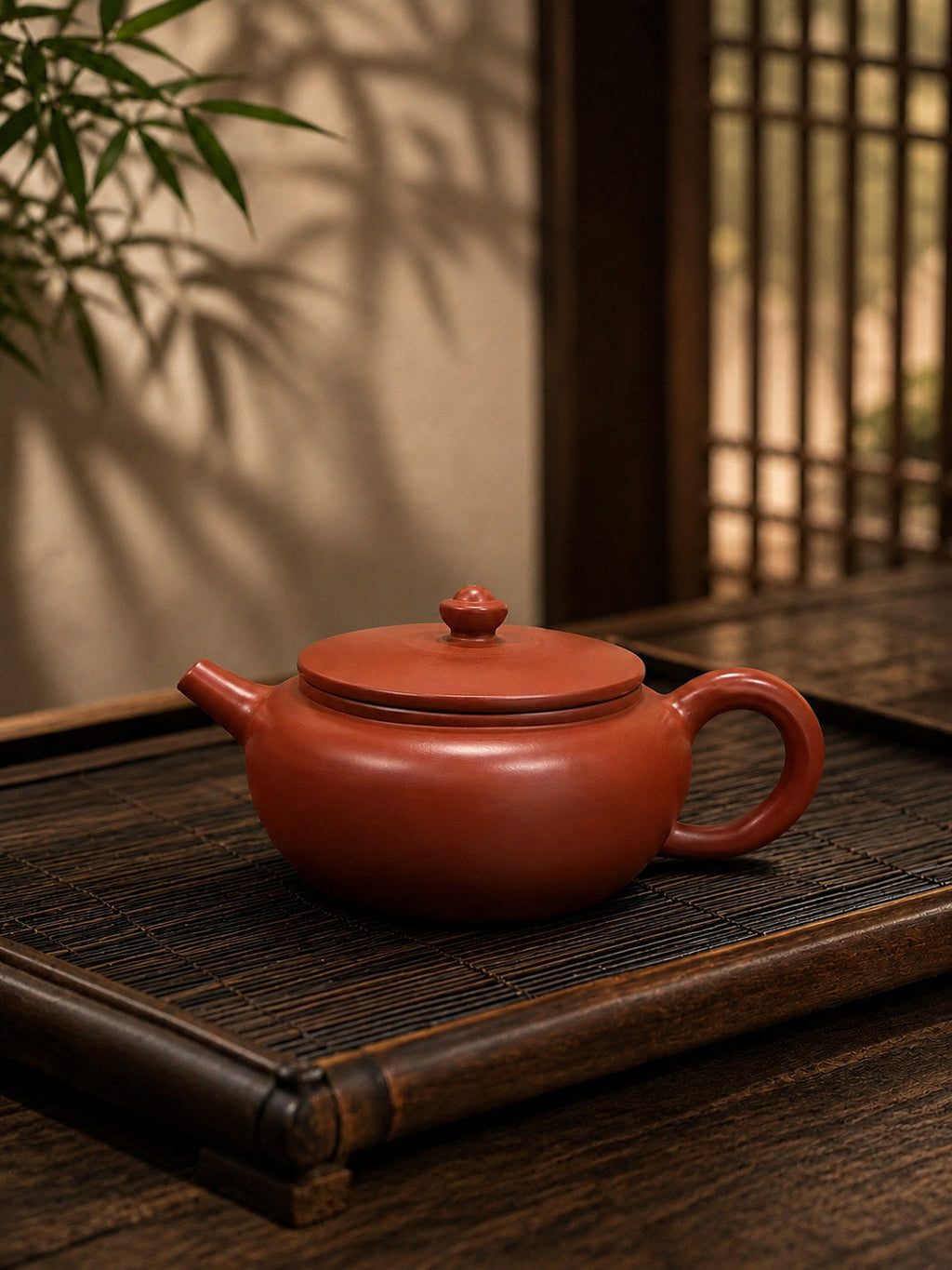 Handmade Da Bin Shi Yi Yixing Zisha Teapot – Dahongpao Clay, 180ml