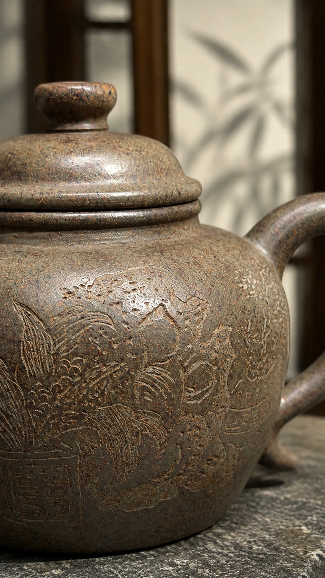 Da Bin Yuan Niu Yixing Zisha Teapot – Xiekeqing Clay, 200ml