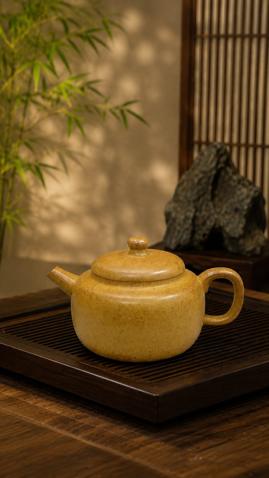 Dezhong Yixing Zisha Teapot – Benshan Luni Clay, 110ml