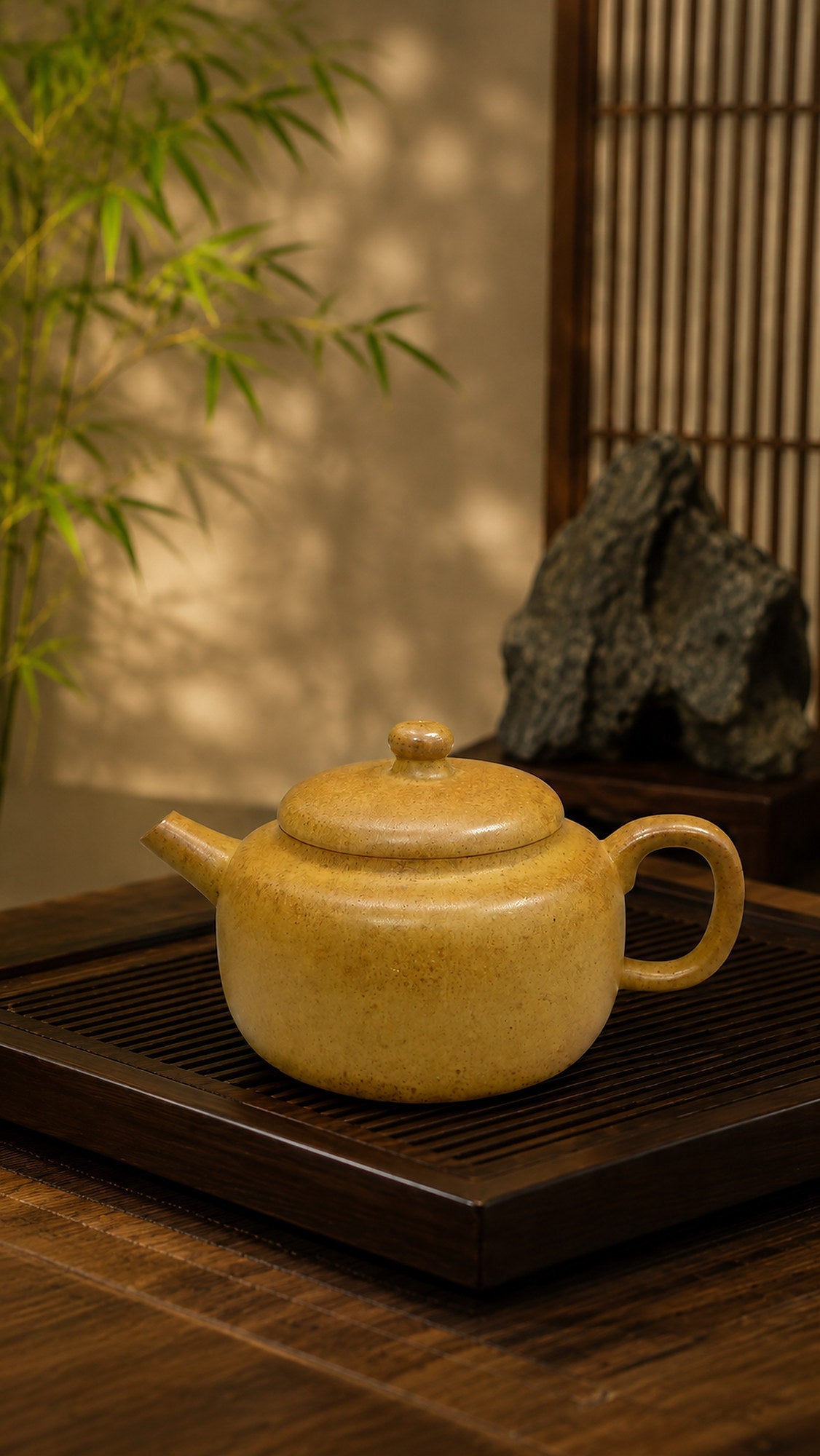 Dezhong Yixing Zisha Teapot – Benshan Luni Clay, 110ml