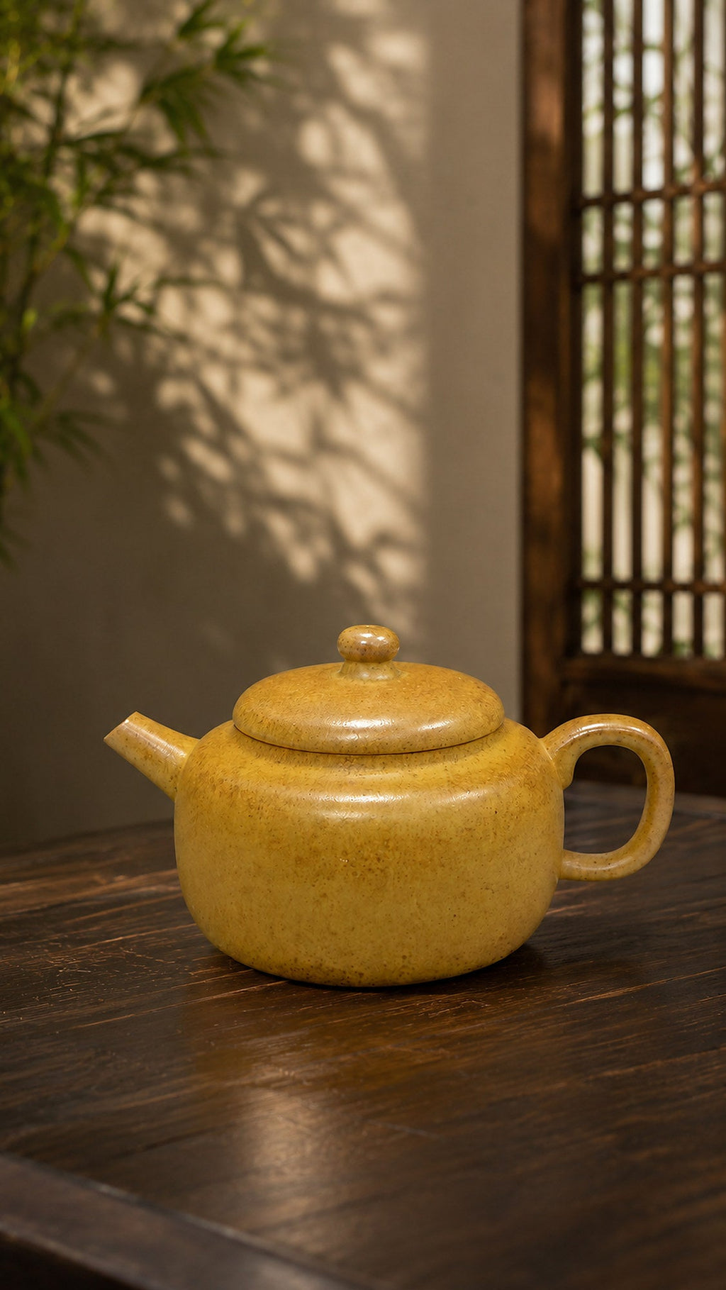 Dezhong Yixing Zisha Teapot – Benshan Luni Clay, 110ml