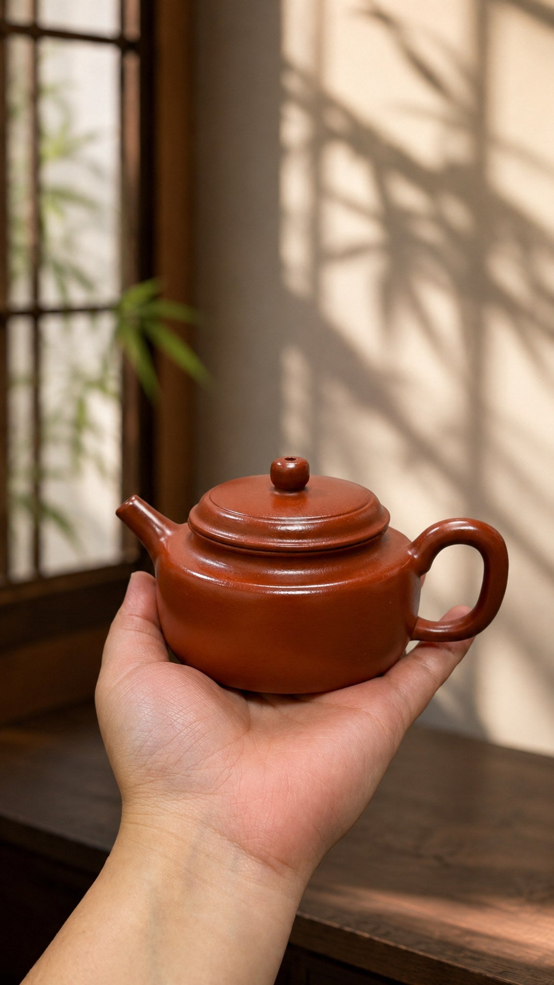 Handmade Dezhong Yixing Zisha Teapot – Dahongpao Clay, 110ml