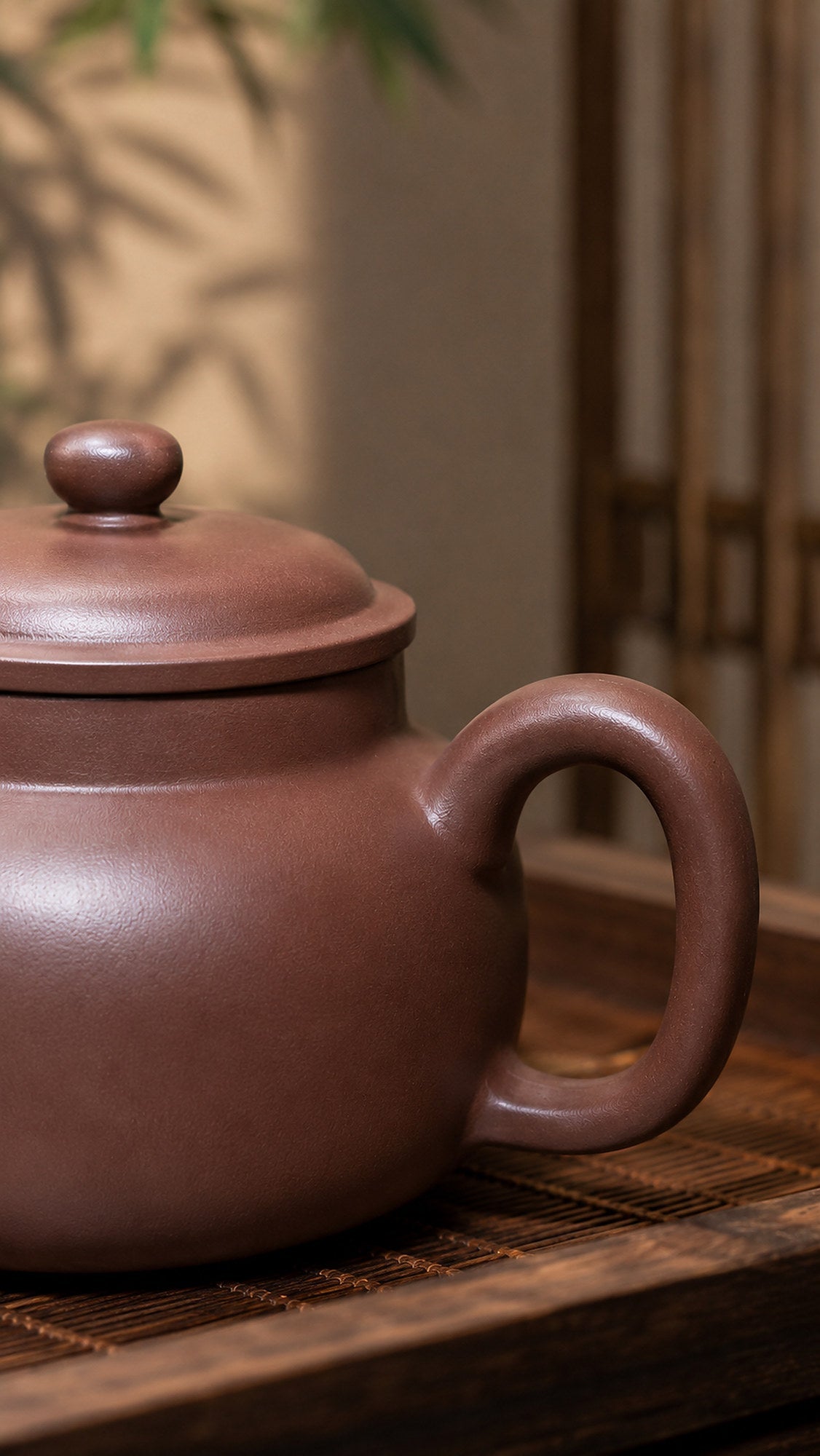 Dezhong Yixing Zisha Teapot – Dicaoqing Zini Clay, 110ml