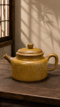 Dezhong Yixing Zisha Teapot – Golden Duanni Clay, 230ml