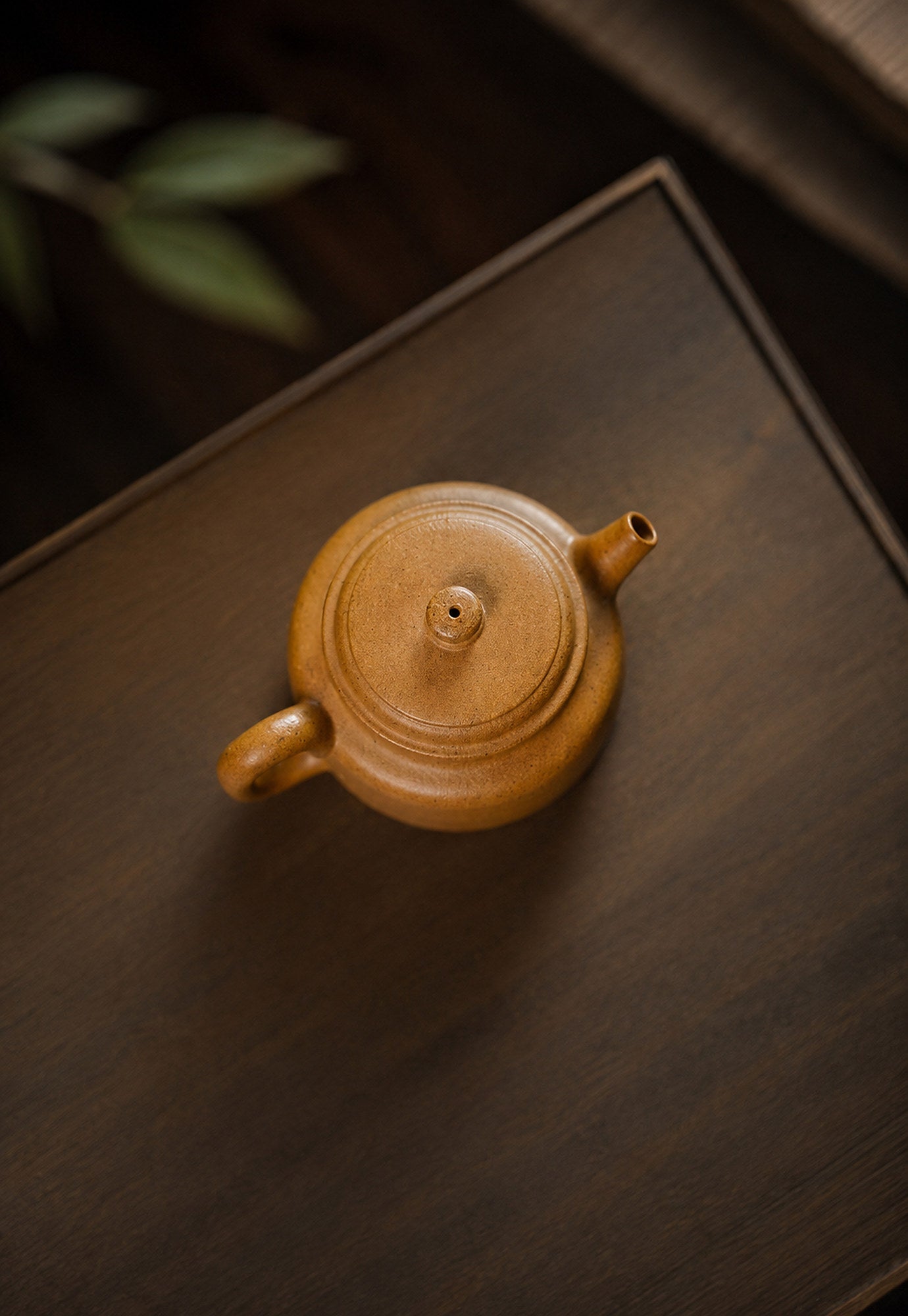 Handmade Dezhong Yixing Zisha Teapot – Golden Duanni Clay, 75ml