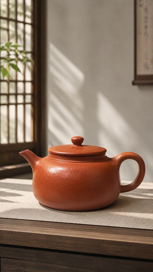 Handmade Dezhong Yixing Zisha Teapot – Jiangponi Clay, 180ml – No. 102