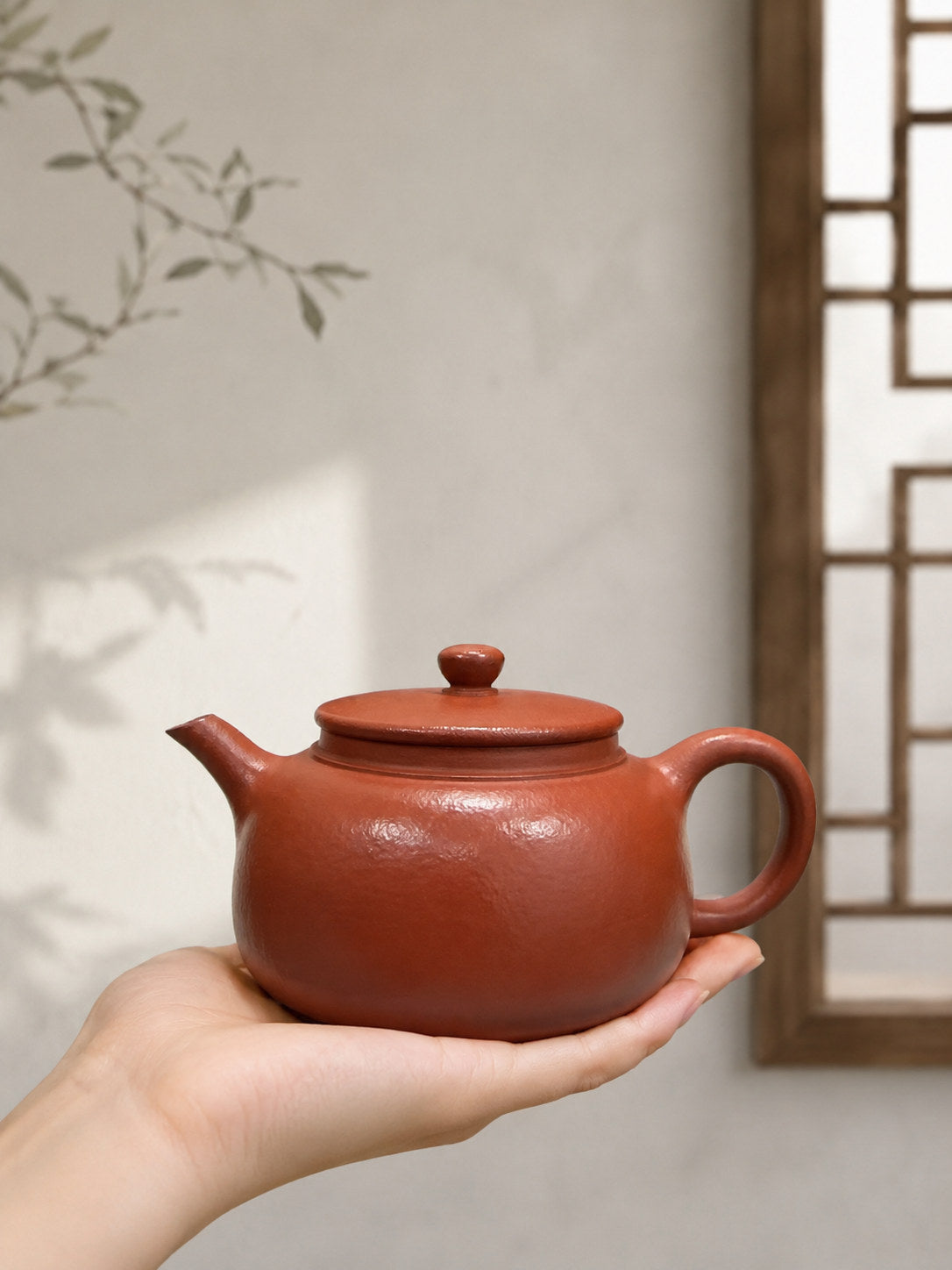 Handmade Dezhong Yixing Zisha Teapot – Jiangponi Clay, 180ml – No. 102