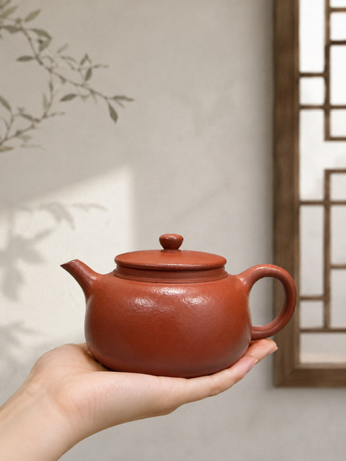 Handmade Dezhong Yixing Zisha Teapot – Jiangponi Clay, 180ml – No. 102