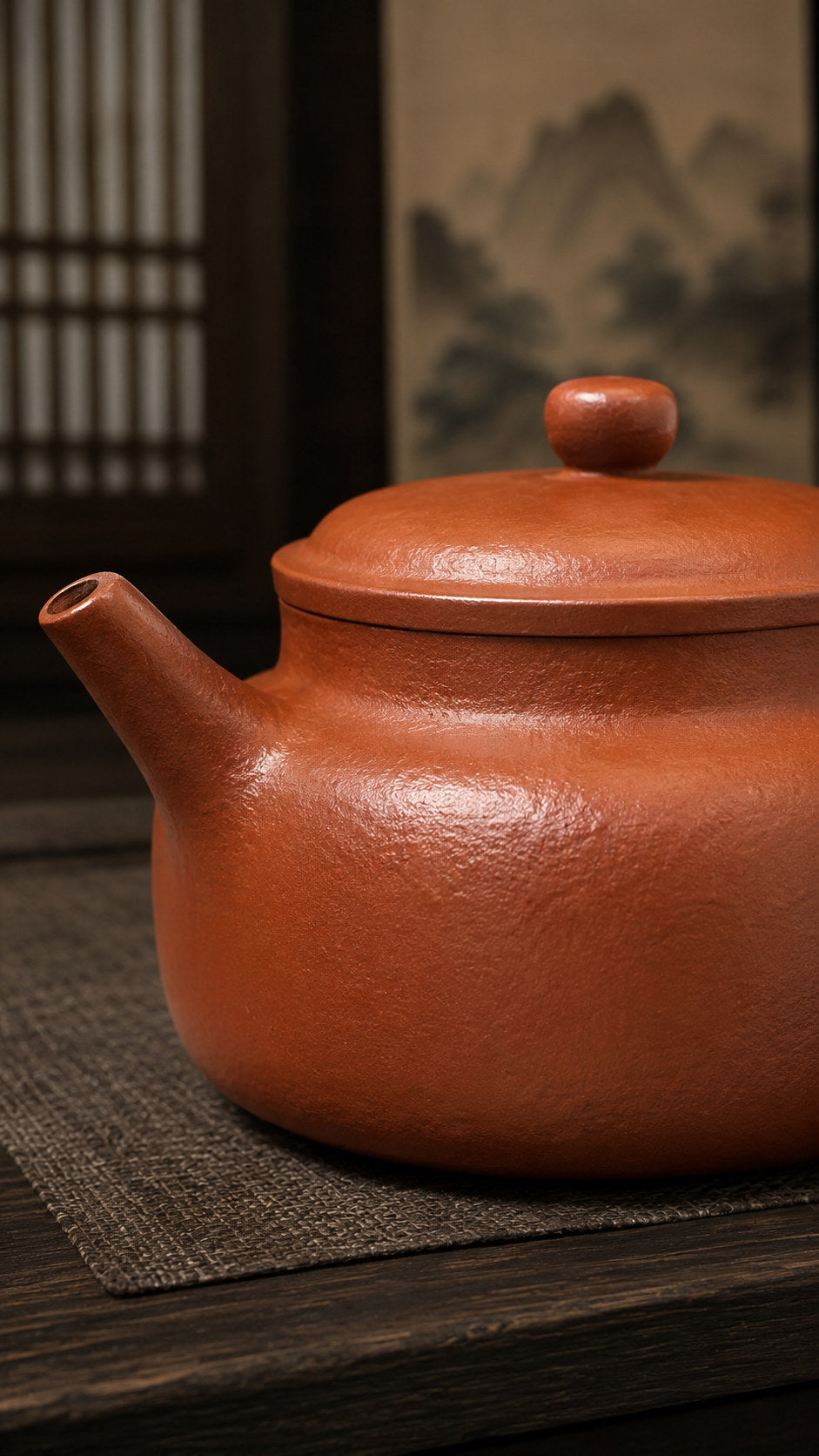 Handmade Dezhong Yixing Zisha Teapot – Jiangponi Clay, 180ml – No. 103