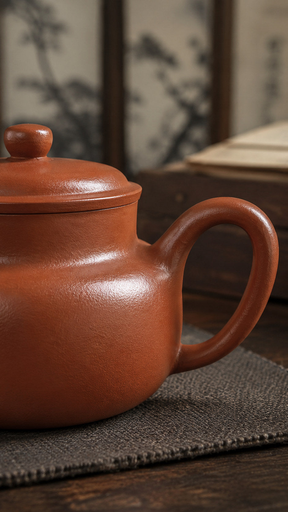 Handmade Dezhong Yixing Zisha Teapot – Jiangponi Clay, 180ml – No. 103