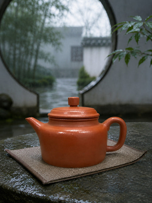 Handmade Dezhong Yixing Zisha Teapot – Jiangponi Clay, 200ml