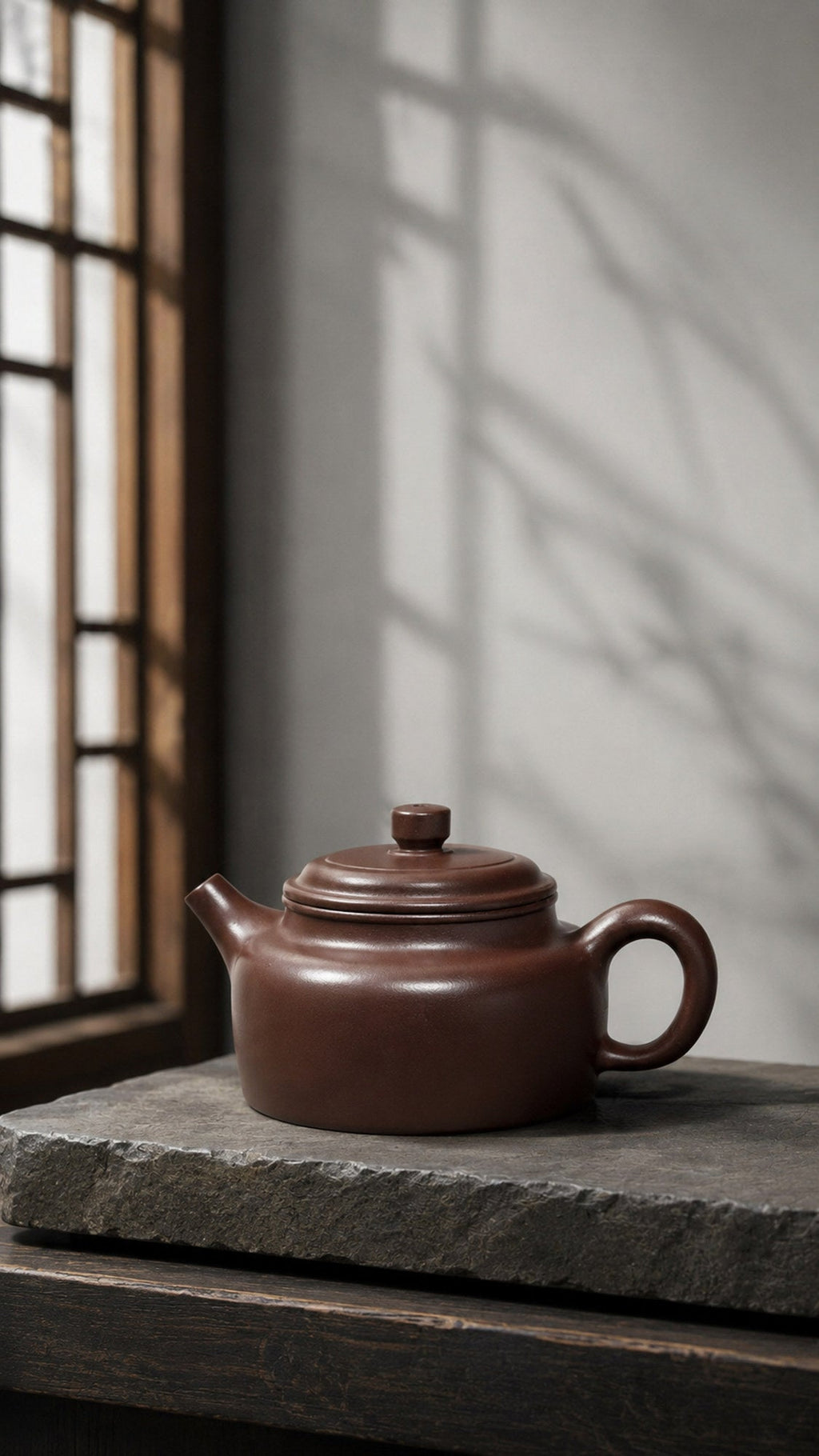 Handmade Dezhong Yixing Zisha Teapot – Shihong Clay, 220ml