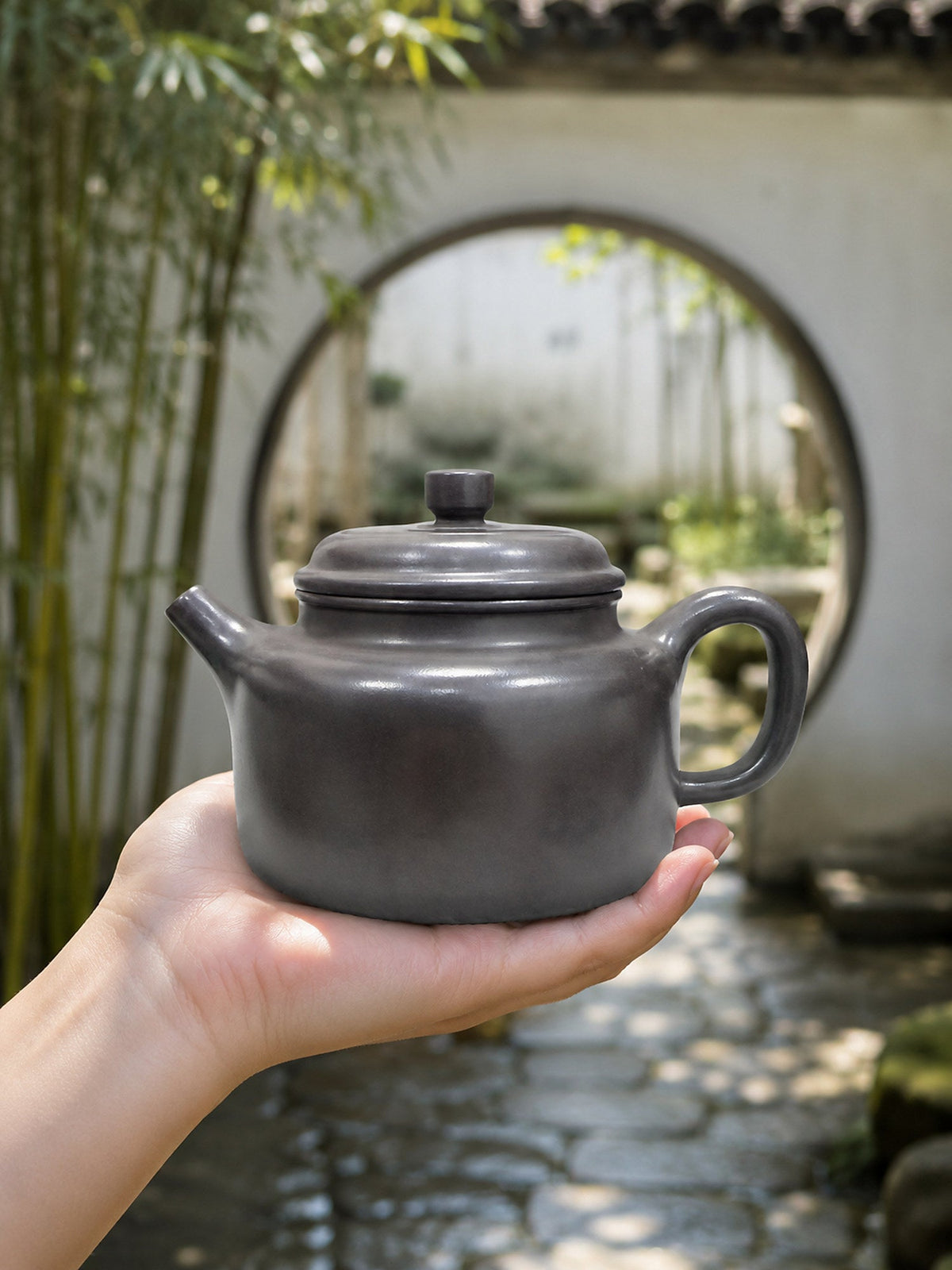 Handmade Dezhong Yixing Zisha Teapot – Shihuang Clay, 220ml