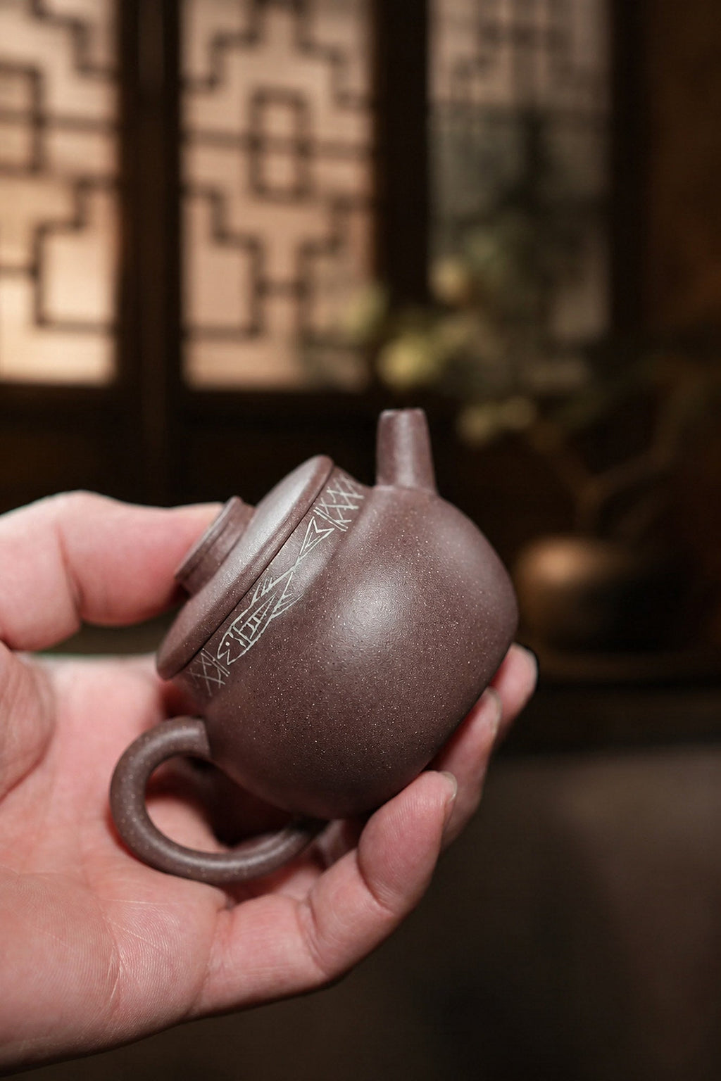 Handmade Dezhong Yixing Zisha Teapot – Zini Clay, 80ml