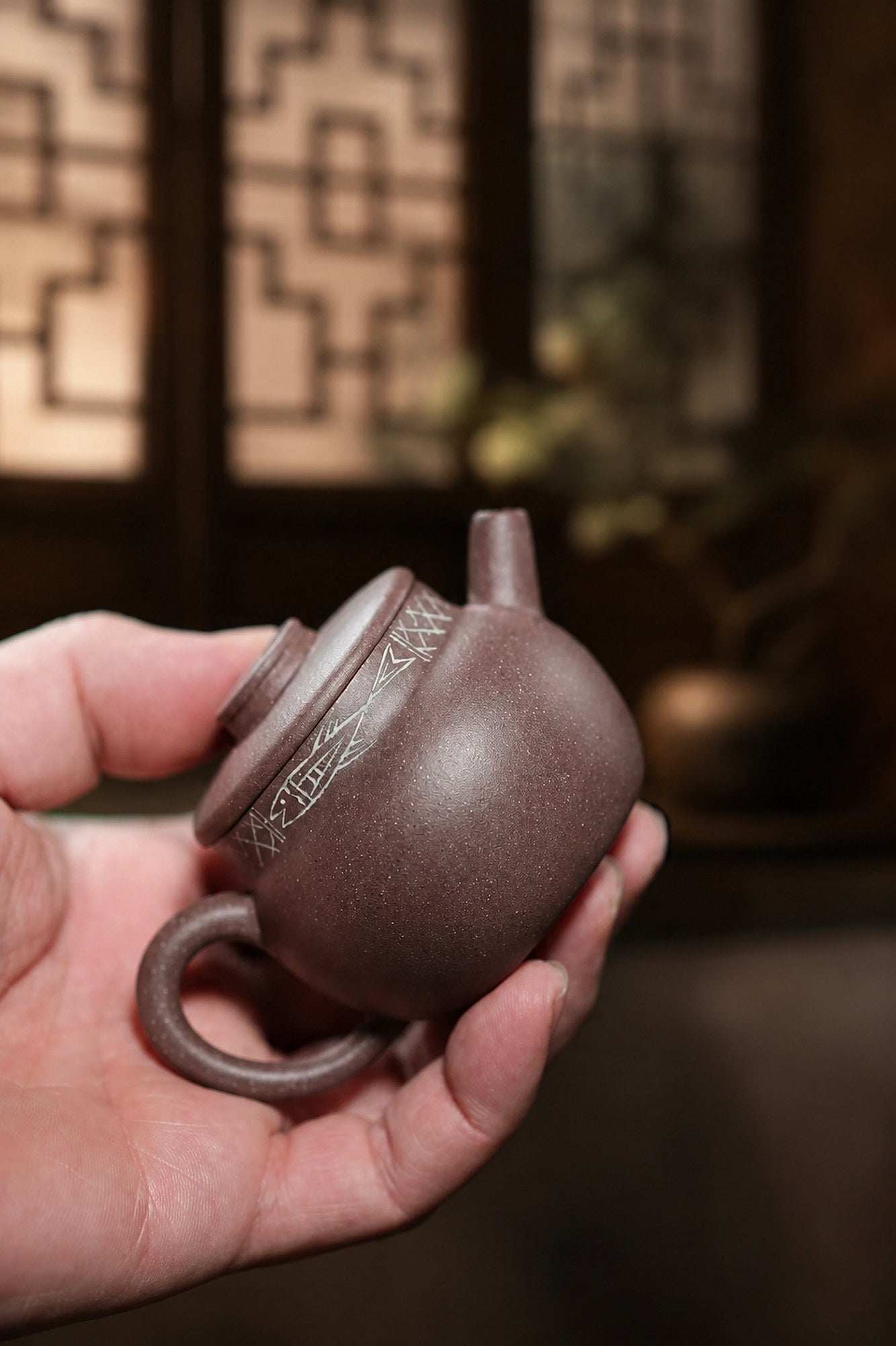 Handmade Dezhong Yixing Zisha Teapot – Zini Clay, 80ml