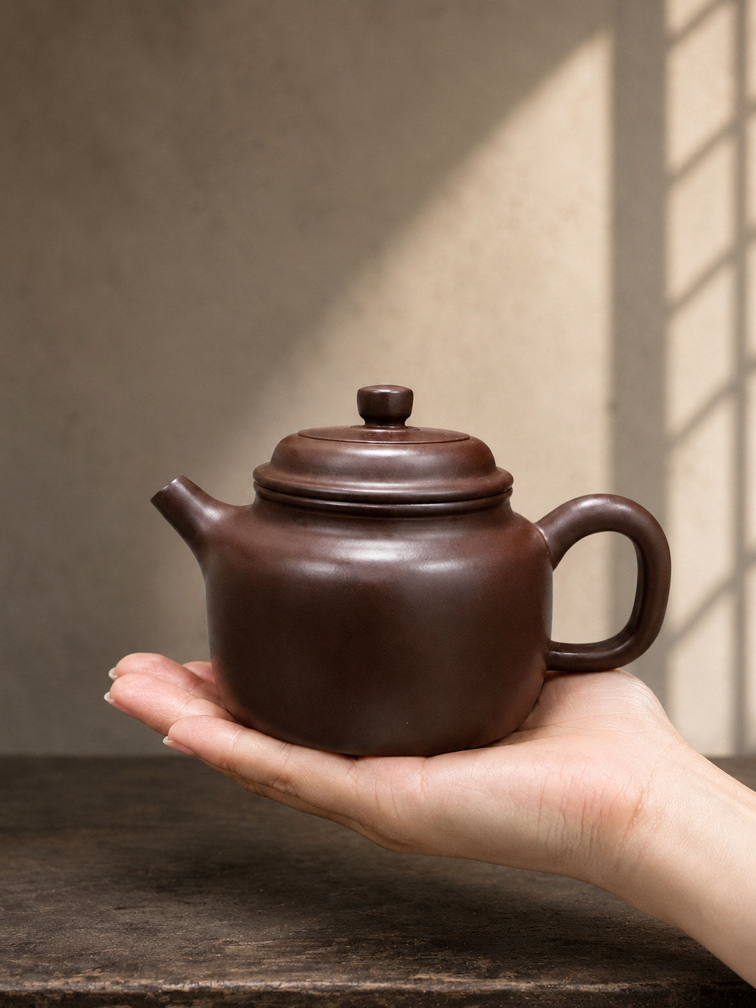 Handmade Dezhong Yixing Zisha Teapot – Zipao Yusha Clay, 110ml