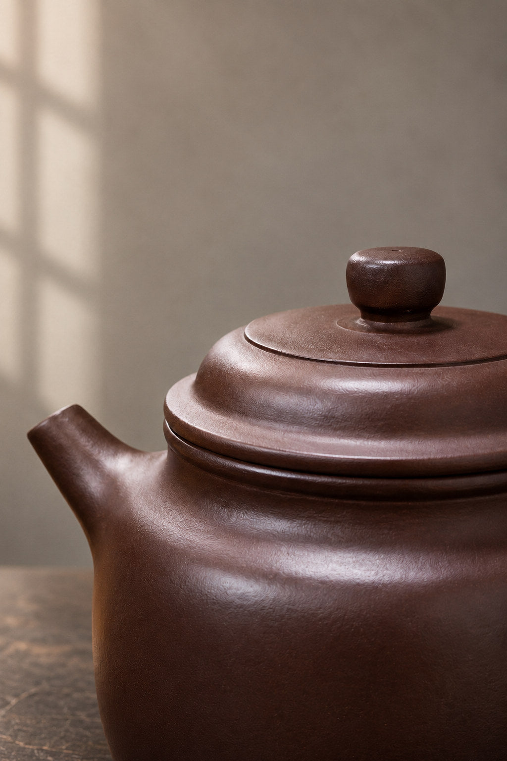 Handmade Dezhong Yixing Zisha Teapot – Zipao Yusha Clay, 110ml