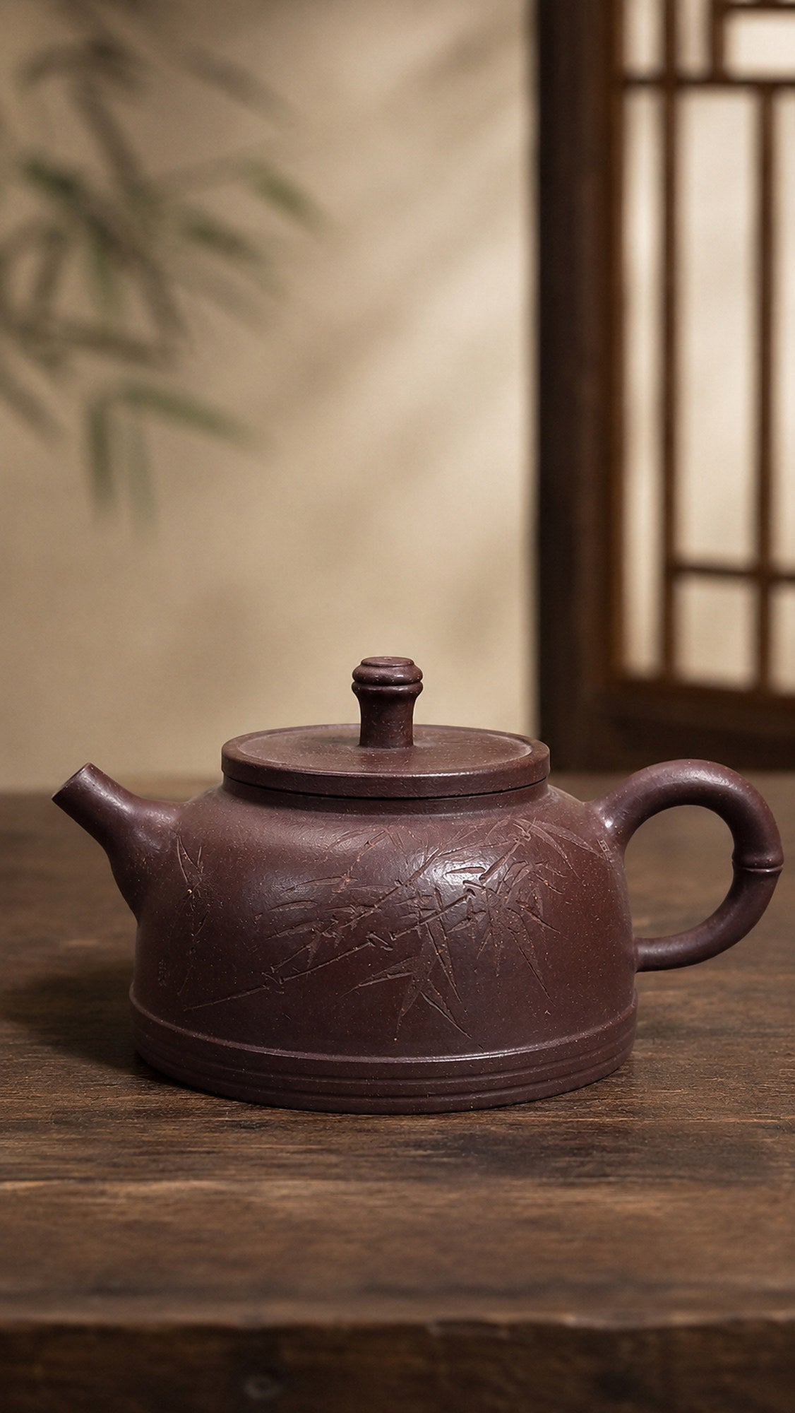 Dezhong Yixing Zisha Teapot – Ziyu Jinsha Clay, 180ml