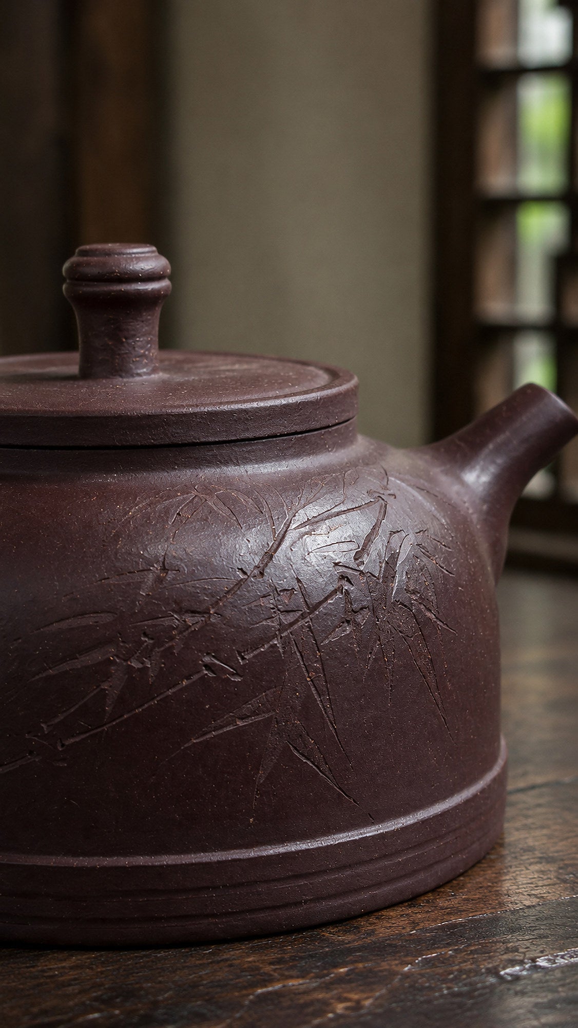 Dezhong Yixing Zisha Teapot – Ziyu Jinsha Clay, 180ml