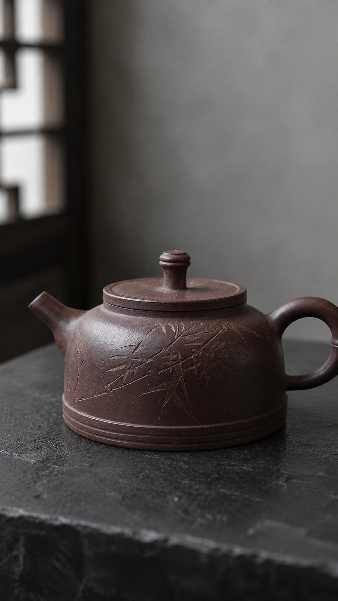 Dezhong Yixing Zisha Teapot – Ziyu Jinsha Clay, 180ml