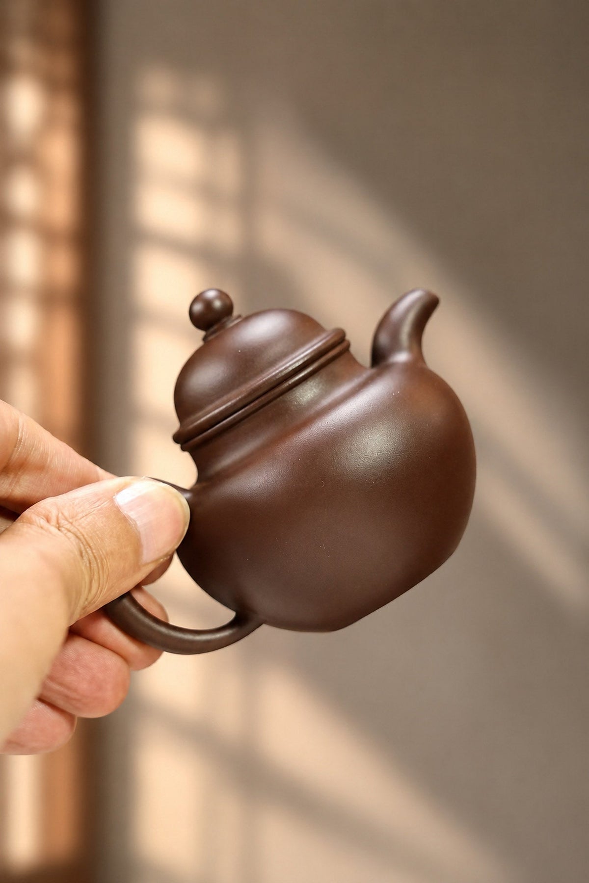 Handmade Duo Qiu Yixing Zisha Teapot – Aged Zini Clay, 100ml