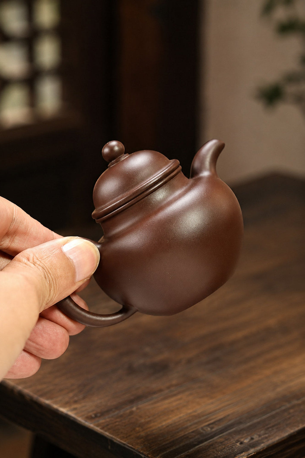 Handmade Duo Qiu Yixing Zisha Teapot – Aged Zini Clay, 100ml