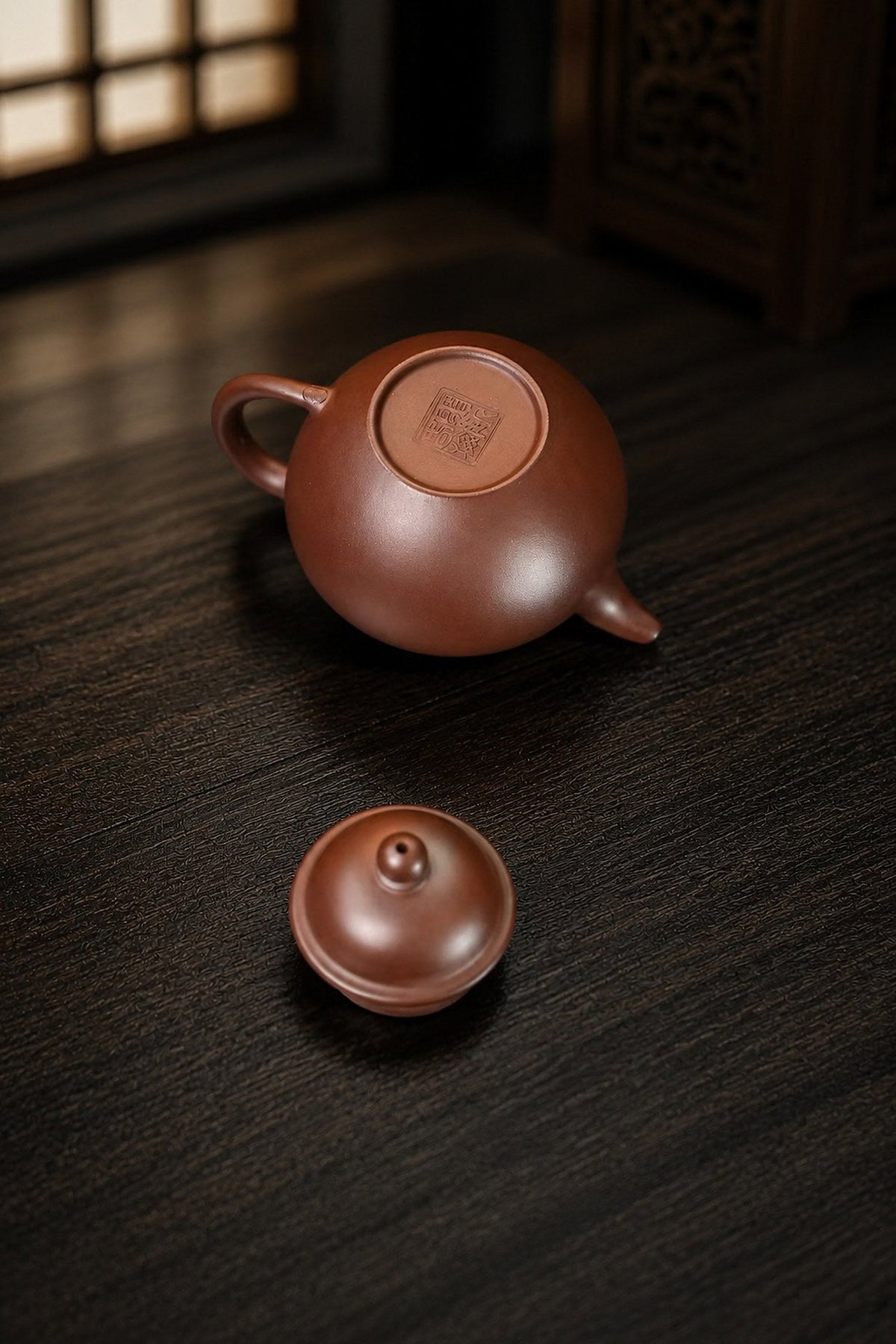 Handmade Duo Qiu Yixing Zisha Teapot – Aged Zini Clay, 100ml