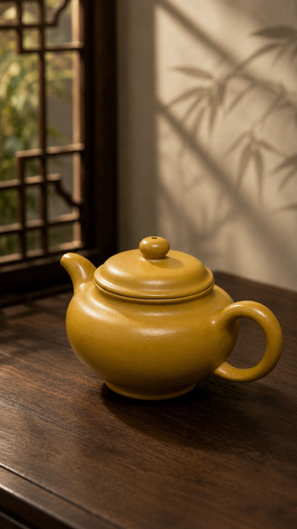 Handmade Duozhi Yixing Zisha Teapot – Golden Zhuni Clay, 180ml