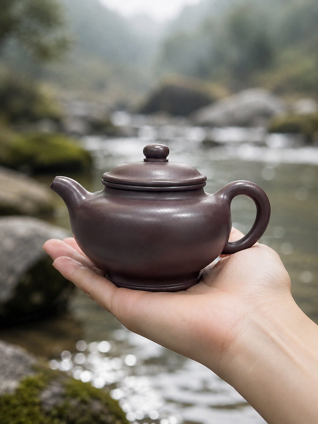 Handmade Duozhi Yixing Zisha Teapot – Shihong Clay, 150ml