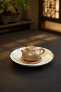 Eggplant Form Yixing Zisha Teapot – Qing Jiangponi Clay, 90ml