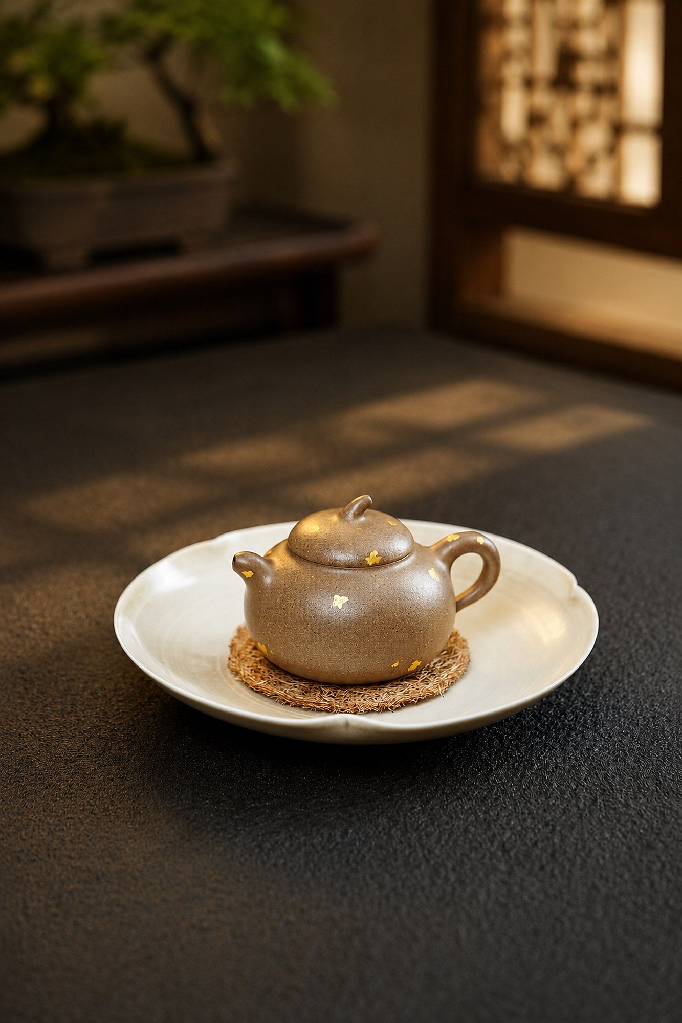 Eggplant Form Yixing Zisha Teapot – Qing Jiangponi Clay, 90ml