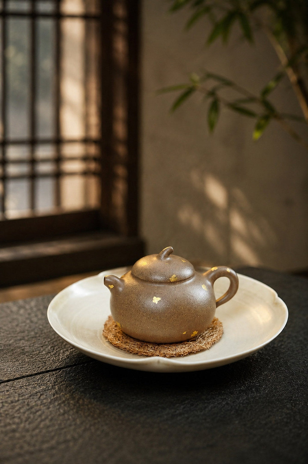 Eggplant Form Yixing Zisha Teapot – Qing Jiangponi Clay, 90ml