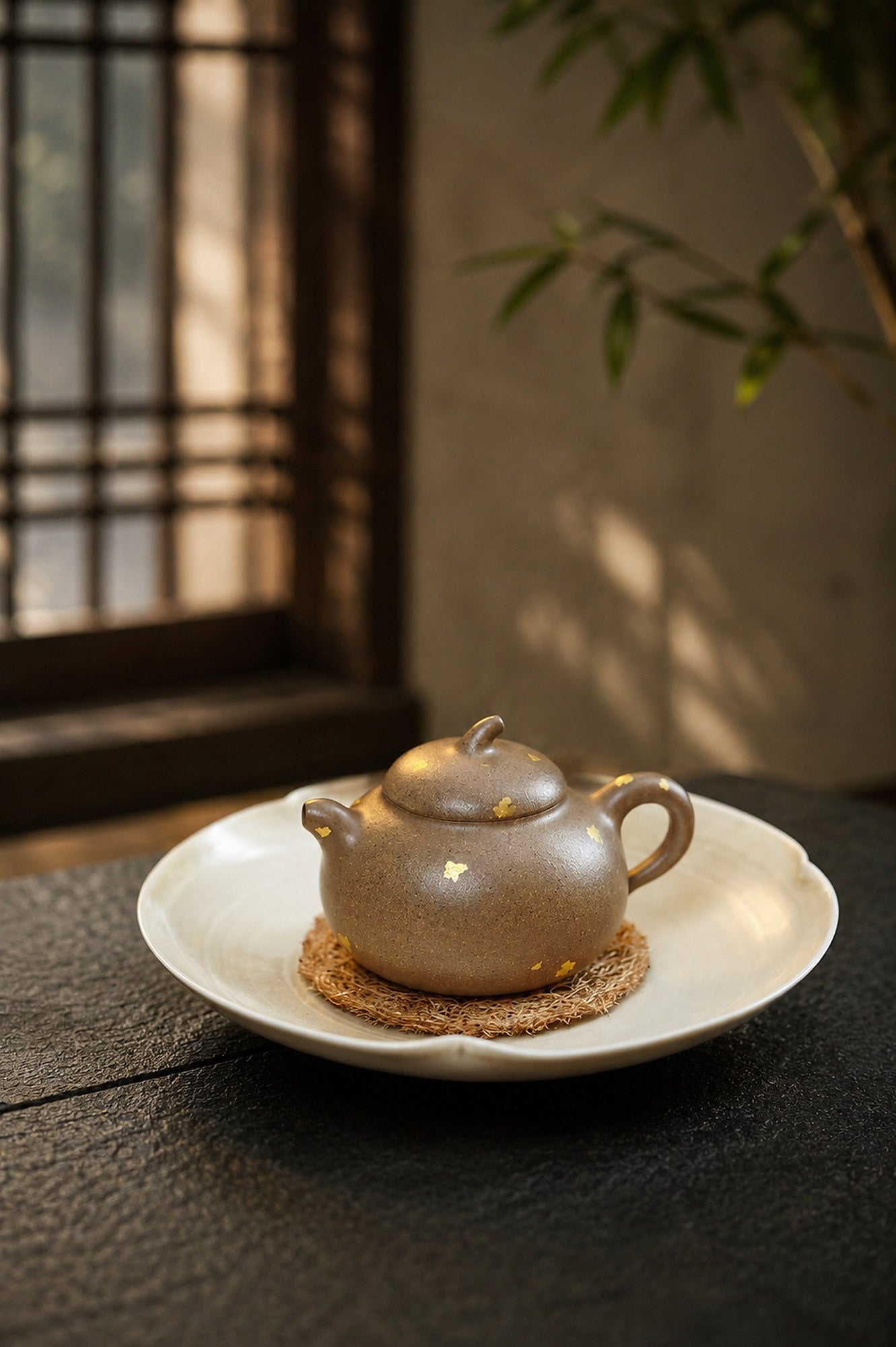 Eggplant Form Yixing Zisha Teapot – Qing Jiangponi Clay, 90ml