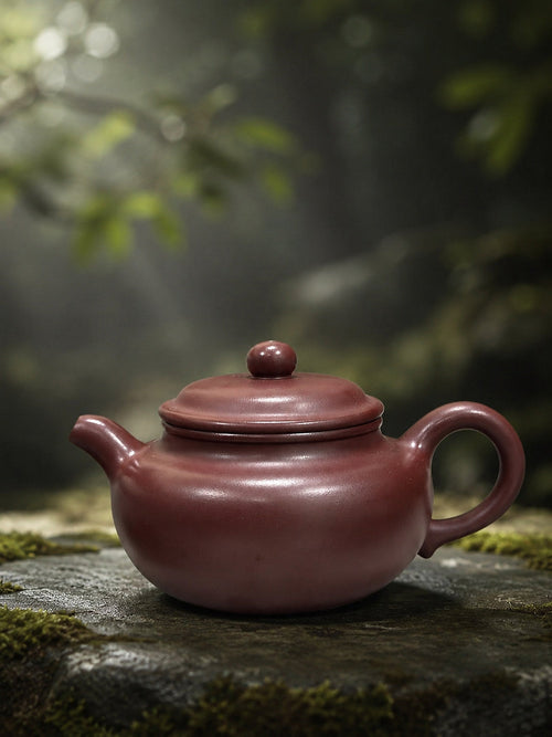 Handmade Fanggu Yixing Zisha Teapot – Longxuesha Clay, 200ml