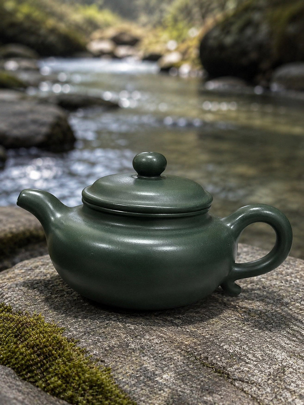 Handmade Fanggu Yixing Zisha Teapot – Luni Clay, 110ml