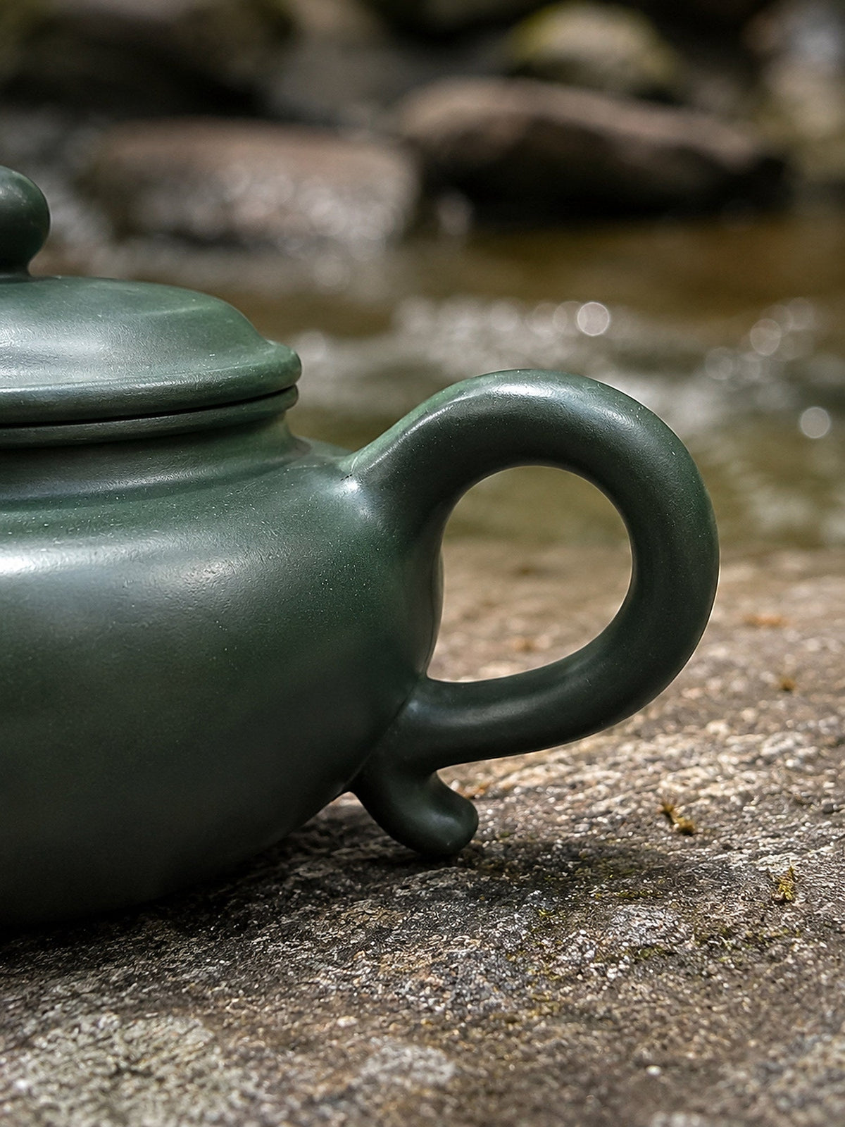 Handmade Fanggu Yixing Zisha Teapot – Luni Clay, 110ml
