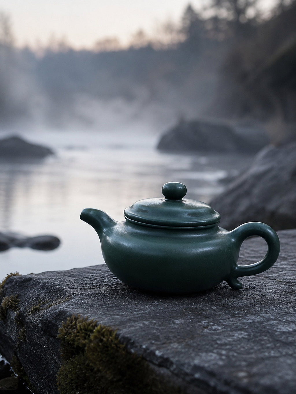 Handmade Fanggu Yixing Zisha Teapot – Luni Clay, 110ml