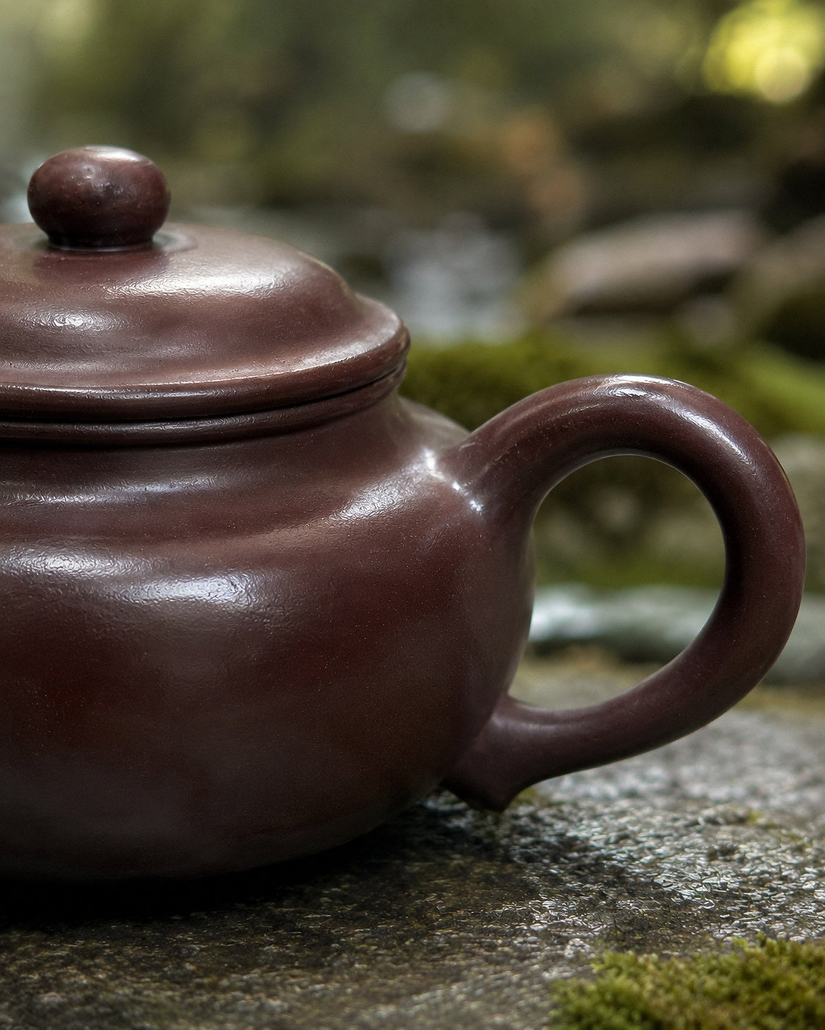 Handmade Fanggu Yixing Zisha Teapot – Shihong Clay, 200ml
