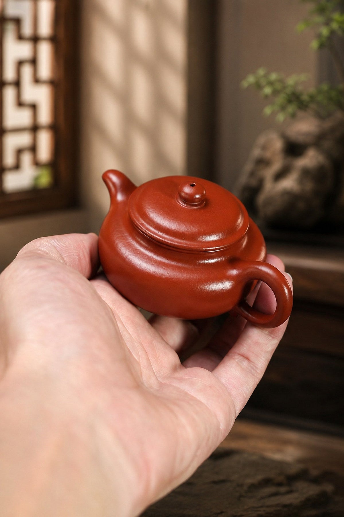 Handmade Fanggu Yixing Zisha Teapot – Zhuni Clay, 70ml