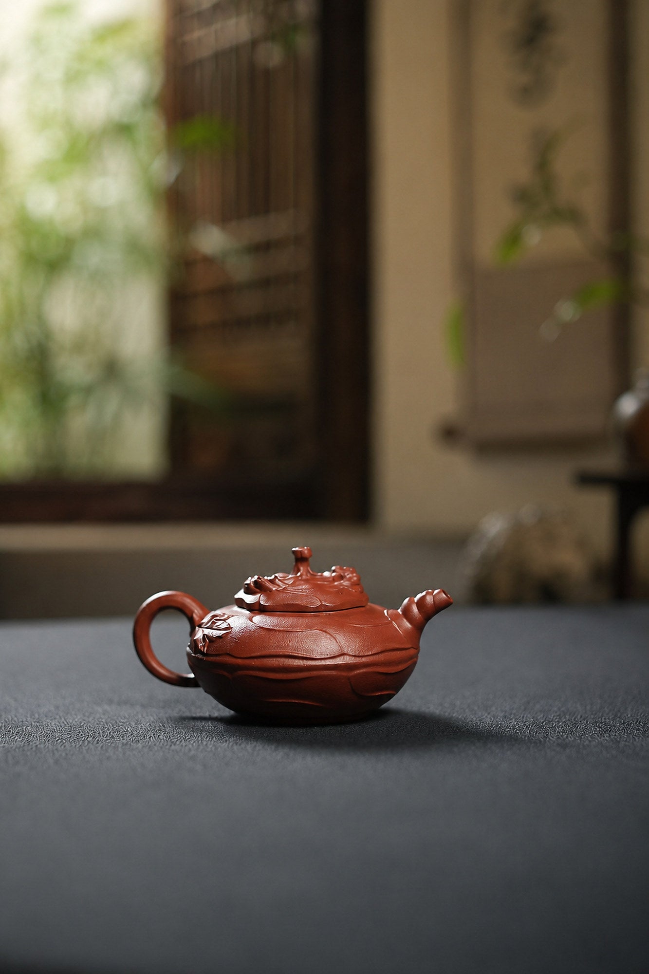 Feng Juan Kui Yixing Zisha Teapot – Zhuni Clay, 150ml