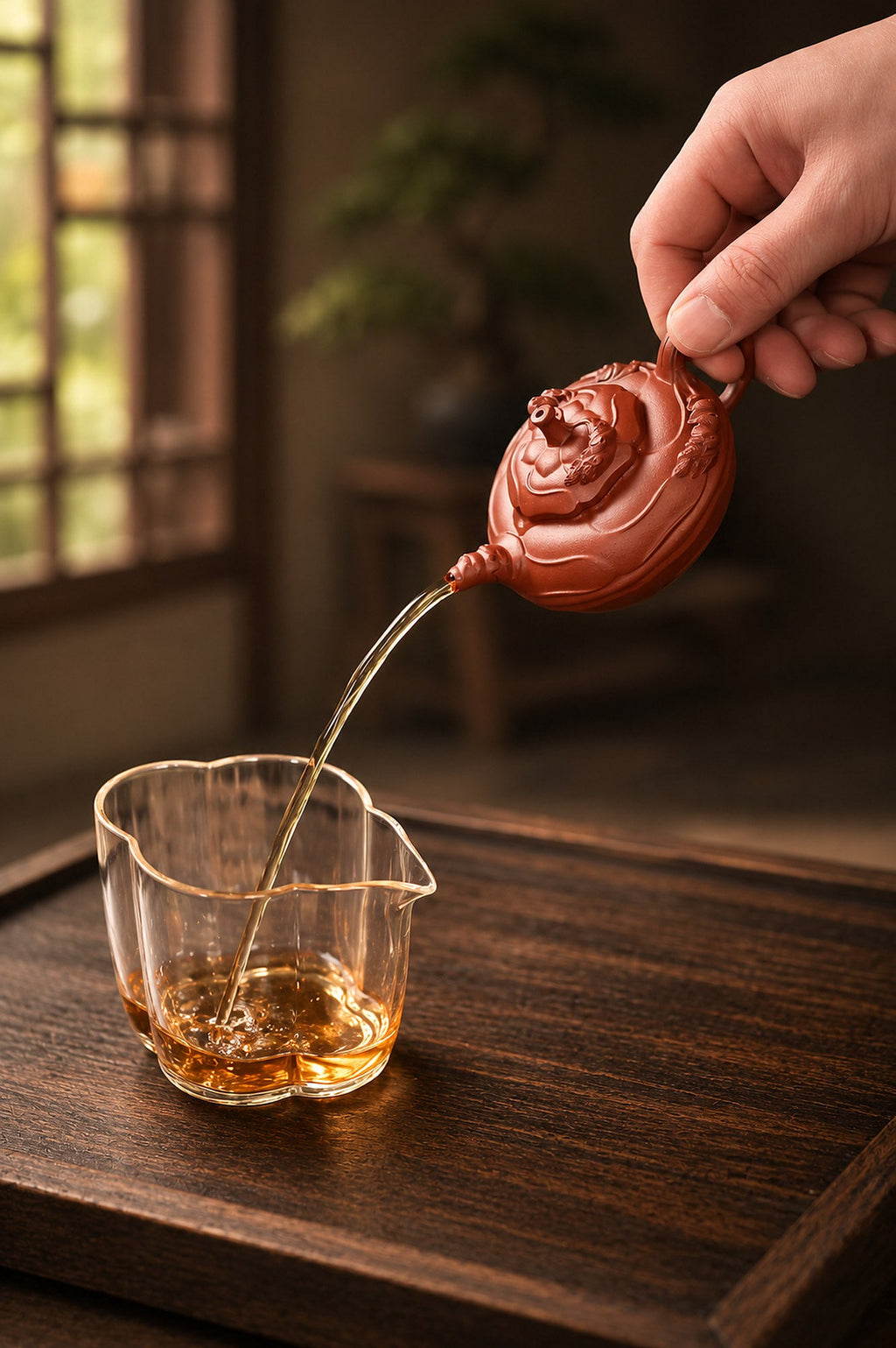 Feng Juan Kui Yixing Zisha Teapot – Zhuni Clay, 150ml