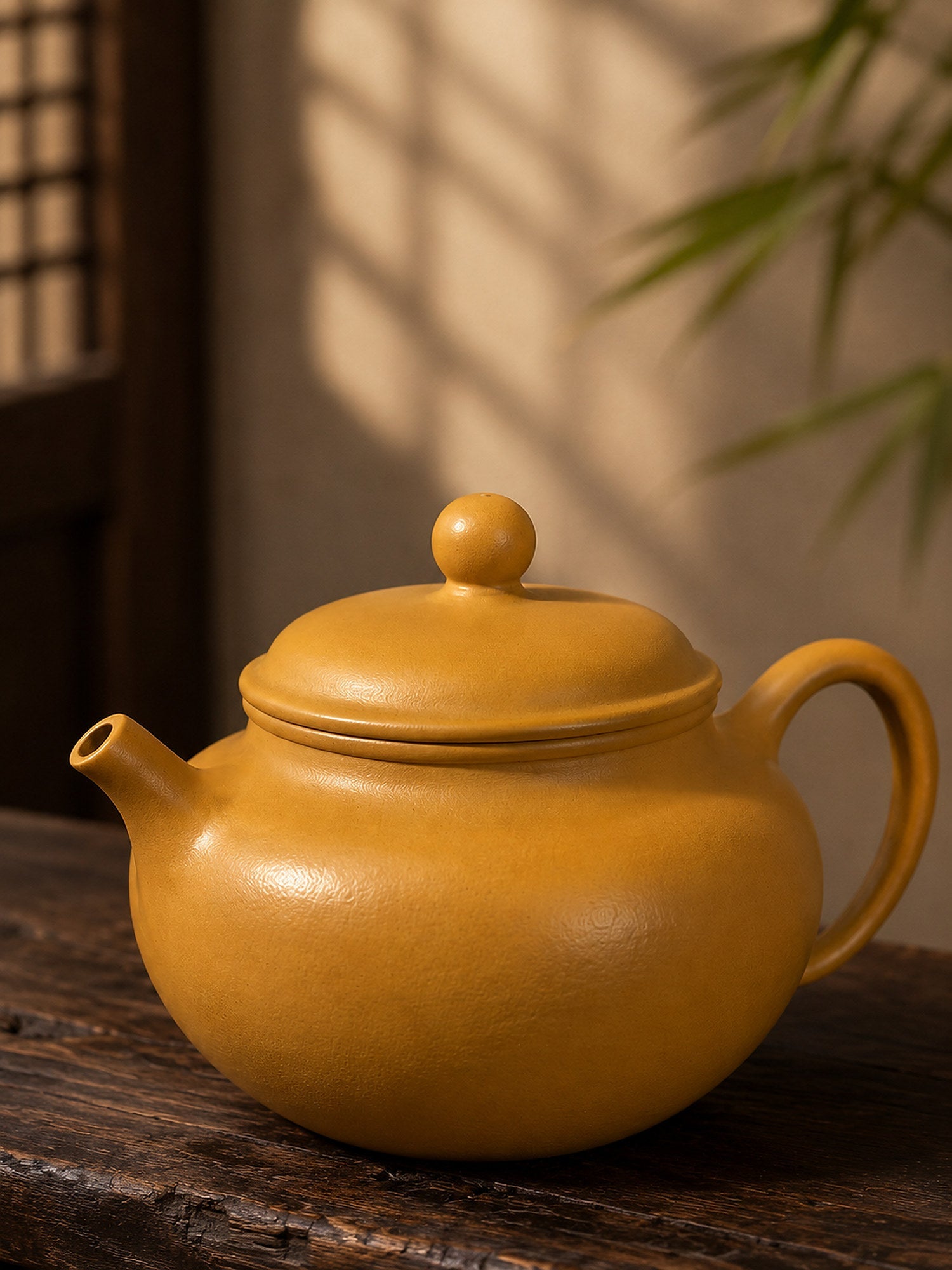 Gong Zhu Yixing Zisha Teapot – Golden Zhuni Clay, 100ml
