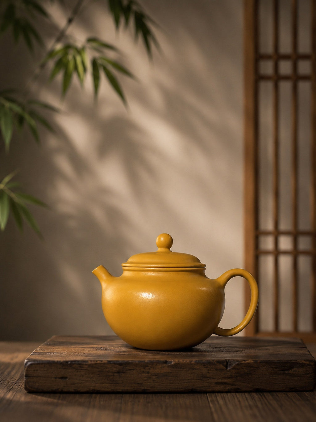 Gong Zhu Yixing Zisha Teapot – Golden Zhuni Clay, 100ml
