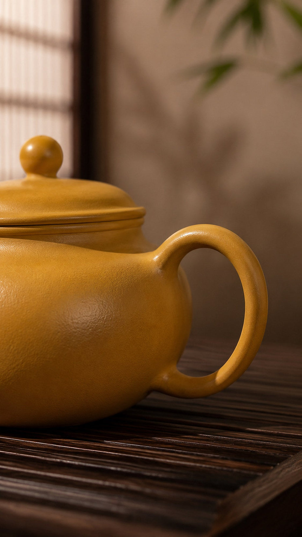 Gong Zhu Yixing Zisha Teapot – Golden Zhuni Clay, 100ml