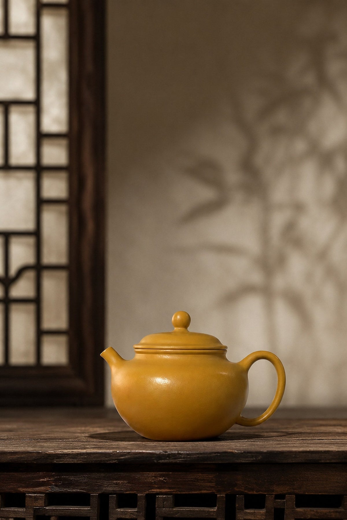Gong Zhu Yixing Zisha Teapot – Golden Zhuni Clay, 100ml