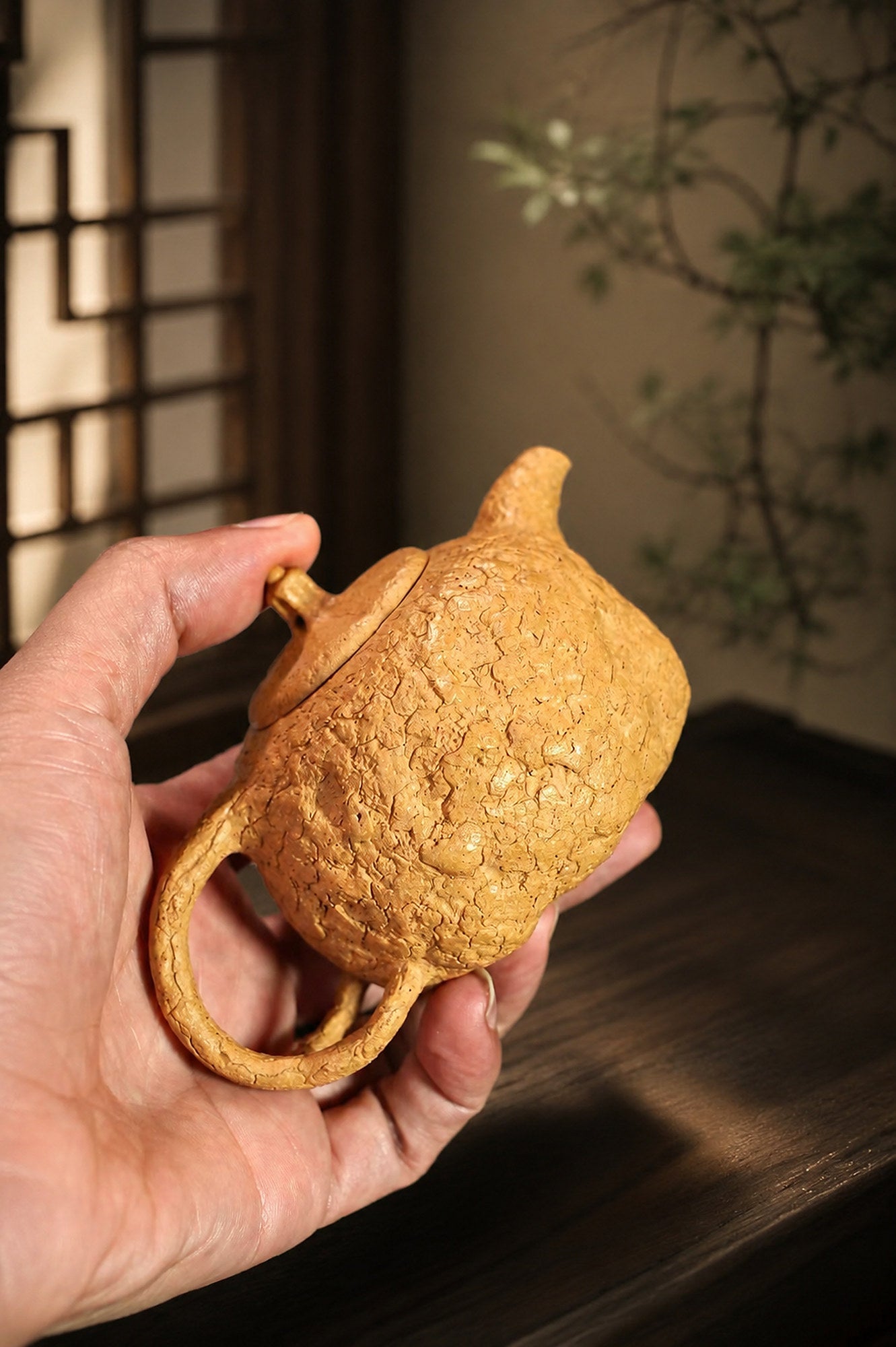 Handmade Gongchun Yixing Zisha Teapot – Golden Duanni Clay, 160ml
