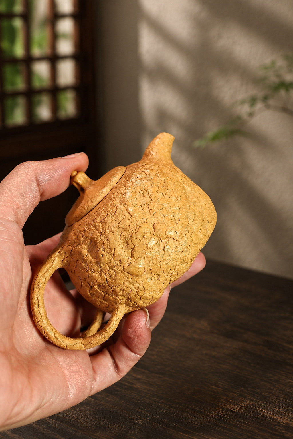 Handmade Gongchun Yixing Zisha Teapot – Golden Duanni Clay, 160ml
