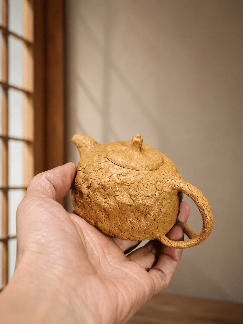 Handmade Gongchun Yixing Zisha Teapot – Golden Duanni Clay, 160ml