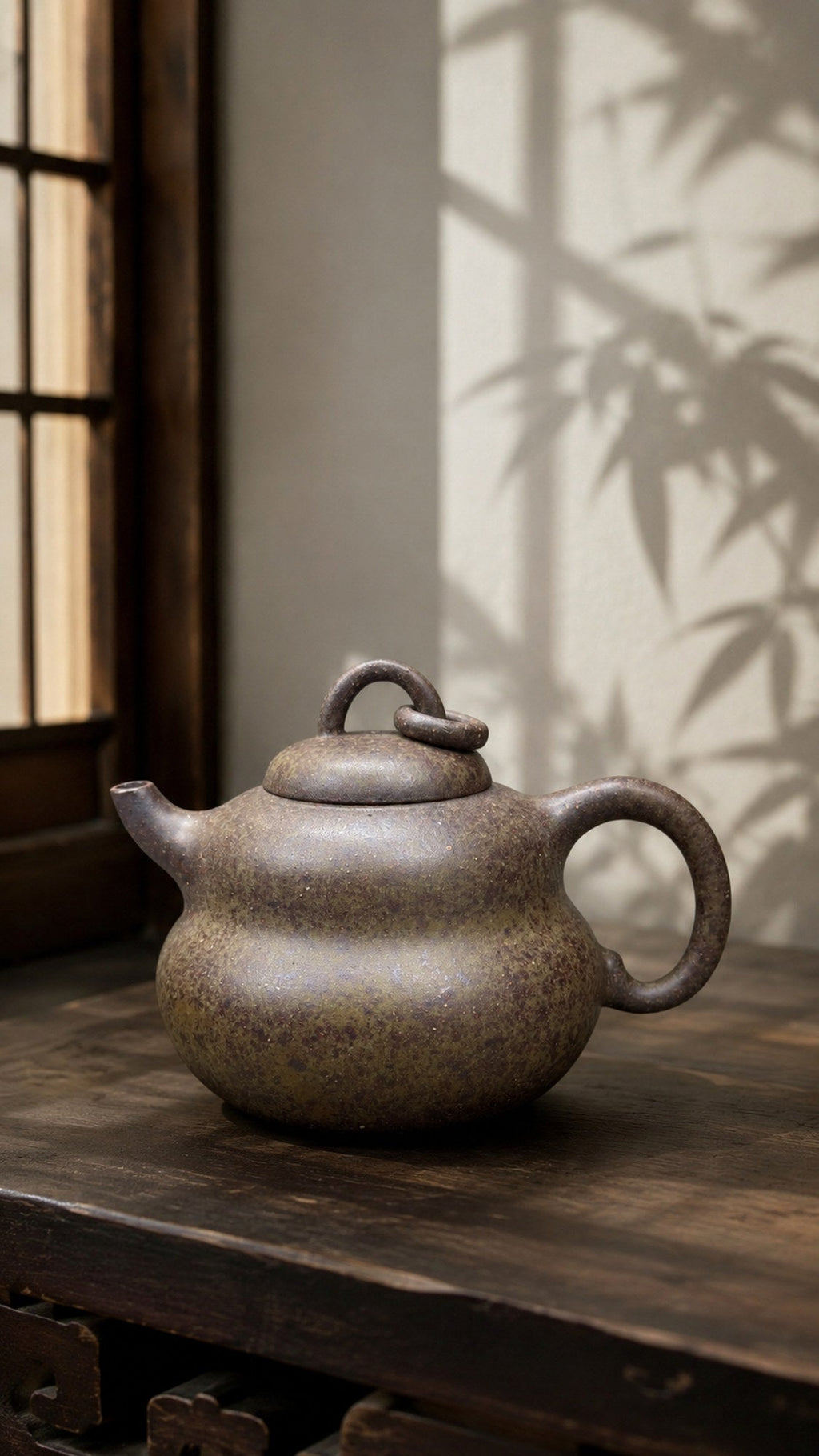 Gourd Form Yixing Zisha Teapot – Xiekeqing Clay, 210ml